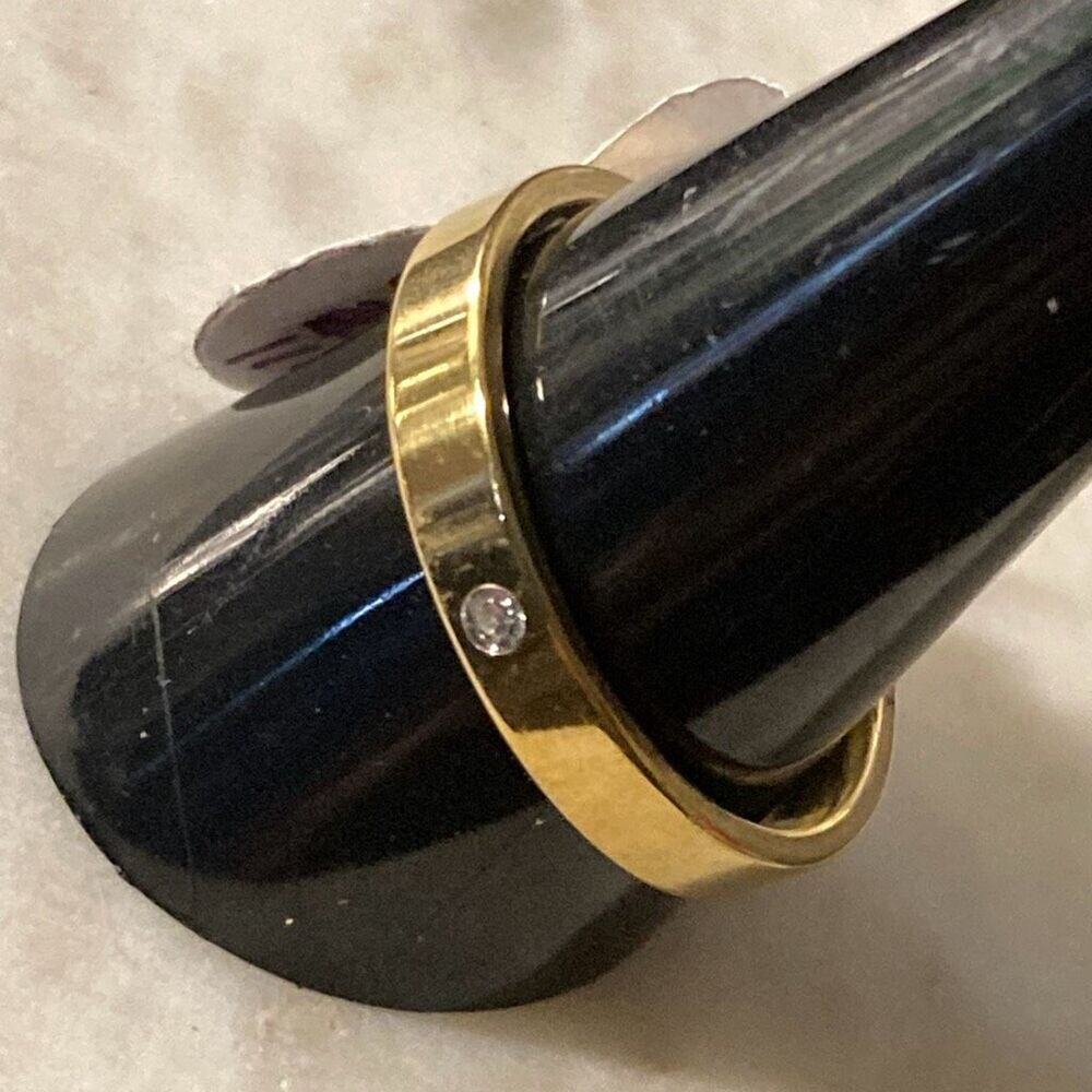 Stainless steel men’s unisex wedding band ring 11.5
